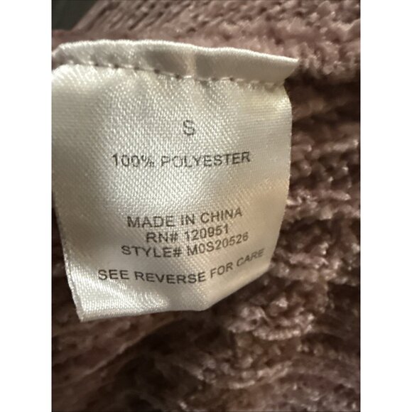 Pink Rose Sweater Womens Small Dusty Rose Soft Pullovers V-neck Long Sleeve - Picture 10 of 16